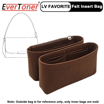 EverToner подходящ за ПС любимите си жени, малка чанта-органайзер, косметичка с джобове за телефон, калъф за тоалетни принадлежности, вътрешна чанта с чувствах подплата