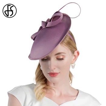 FS, британски лилави шапки-пиллбоксы за жени, wizard, елегантни и църковни шапки-шапки, реколта сватбени дамски шапки-дерби в стил Кентъки
