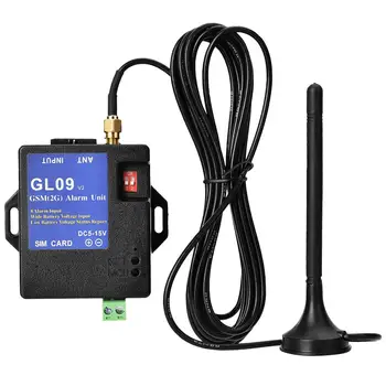 GSM аларма GL09 8-канално дистанционно управление Сигнал за сигурност ниска консумация на спиране на тока имобилайзер движение