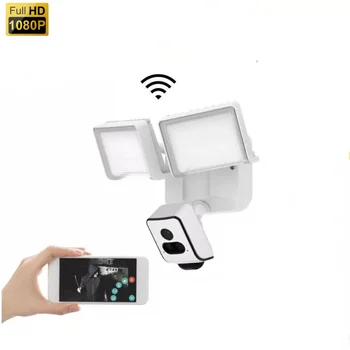 HD 1080P IP WiFi нощно виждане откриване на движение умен дом безжична камера-прожектор външна сигурност двустранно аудиокамера
