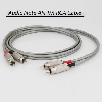 Hi-Fi аудио забележка AN-VX 20 поставка RCA Calbe от чисто сребро кабел от Един аудио забележка удължител