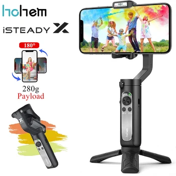 Hohem iSteady X Смартфон Кардан 3-аксиален ръчно Стабилизатор за iPhone12 11Pro/Max Samsung Xiaomi Huawei P30 Pro Youtube