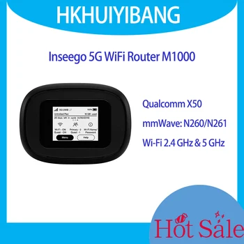 Inseego Verizon 4G/5G Portable Wi-Fi Рутер M1000 2,4 Ghz и 5 Ghz 4x4 MIMO 5G NR mmWave Имат точка за достъп Wi-Fi Версия за САЩ