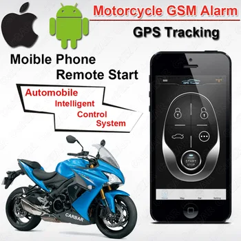 IOS Android Водоустойчив мотор мотоциклет GSM GPS Аларма за проследяване на Система за влизане без ключ Ограда превишена скорост SMS шок ACC триггерная аларма