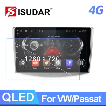 ISUDAR T72 QLED Android 12 Автомагнитола За VW/Volkswagen/Passat B7 CC B6 Автомобилен Мултимедиен RAM 8 GB CANBUS Carplay DSP GPS, DVR, Без 2din
