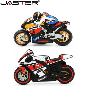 JASTER Cartoony мотоциклет Състезателни usb флаш памет от 64 gb 32 gb 16 gb 4 gb 8 gb прекрасен подарък дръжка