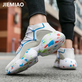 JIEMIAO/ дишащи меш маратонки Унисекс, мъжки ежедневни обувки с летящим плетением, дамски градинска обувки за бягане, модерни улични сапатильи
