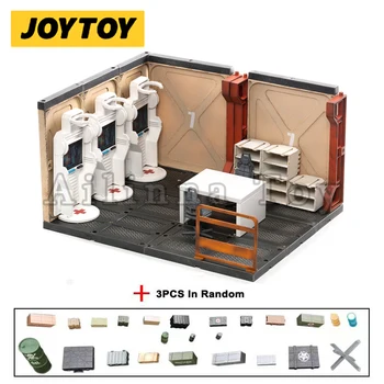 JOYTOY 1/18 Diorama Mecha Depot Медицинска зона (в комплект безплатни аксесоари) Аниме модел играчки-Безплатна доставка