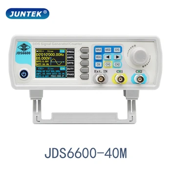 JUNTEK JDS6600-40M Генератор на сигнали с функция DDS 40 Mhz, Цифрово Управление, двоен частотомер, генератор на сигнали за произволна форма