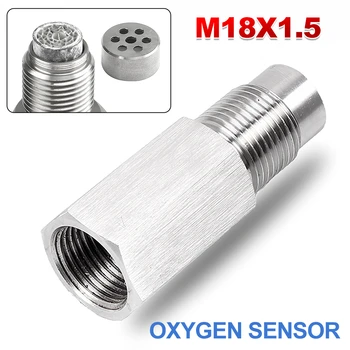 M18x1.5 CEL элиминатор, адаптер за проверка на осветление на двигателя, истински мини-каталитичен конвертор, сензор за кислород O2, автомобилни аксесоари от неръждаема стомана