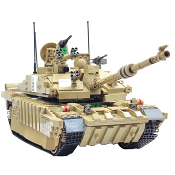 MEOA Нова серия военни оръжия, градивните елементи на Challenger 2, на основния боен танк, тухли, играчки WW2, комплекти от модели на танкове играчки