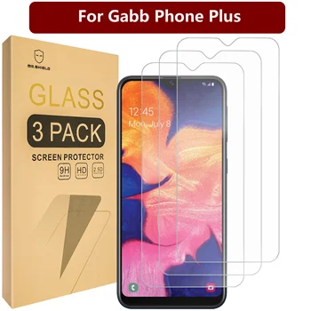 Mr.Щит [3 опаковки] Защитно фолио за екрана Gabb Phone Plus [Закалено стъкло] [Японското стъкло твърдост 9H] Защитно фолио за екрана