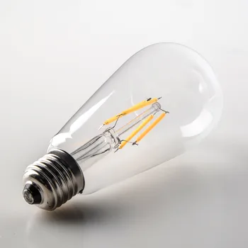 OuXean 4 W ST64 E27 крушка на Едисон Електрическа крушка Топли бели лампи с нажежаема жичка Ретро лампа Начало декор