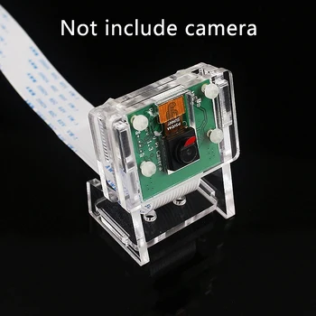 Ov5647 мини камера Акрилен Прозрачен държач за монтиране на стена за уеб камера за камерата Raspberry Pi 3
