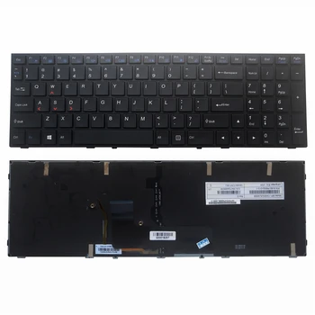 OVY клавиатура с подсветка за Clevo N150 RD N150SD N151 SC N155 N170 RD черни подмяна на клавиатурата и рамка за американския английски маркова новост
