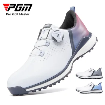 PGM нова за голф обувки, мъжки обувки, шнурове с дръжки, подметка, мека подметка, спортни обувки, водоустойчив обувки