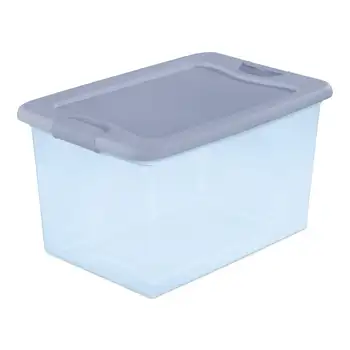 Qt. Защелкивающаяся кутия, Пластмасова, със син оттенък, Пластмасов корпус Водоустойчив електрическа кутия Транспортни кутии Палубная скоростна съединителната продукти Junctio