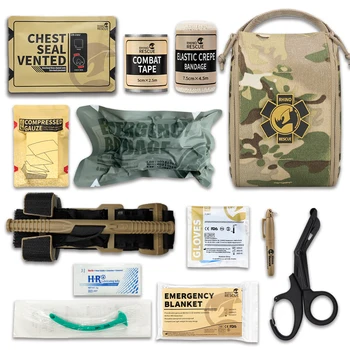Rhino Rescue 002M IFAK военна чанта Molle аптечка за оцеляване на открито, спешна медицинска чанта, травма, тактическо облекло