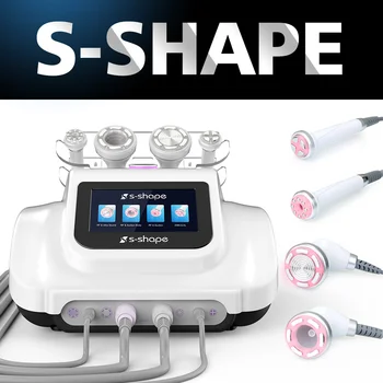 S-образна ултразвукова кавитационная машина за отслабване с ултразвук кавитацией 30K, RF, за отслабване, EMS, электропорация, един вакуум засмукване, машина за грижа за кожата на лицето, машина за грижа за кожата