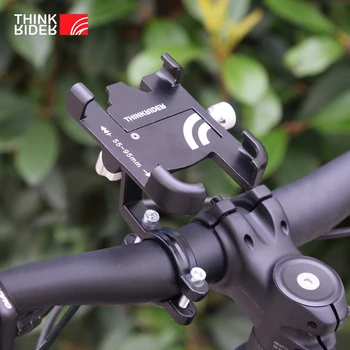 ThinkRider МТБ Поставка За Телефон под Наем на Притежателя на Мобилен Телефон, Въртящи се на 360 Алуминиев Регулируем Велосипеден Нескользящий Велосипеден Гривна