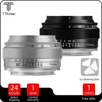 TTArtisan 50 мм F2 MF Полнокадровый Обектив със Стандартен Фокусно Разстояние за Sony E Canon RF Fuji X M43 Nikon Z Mount Беззеркальная Камера