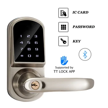 TTLOCK Bluetooth заключване Умен електронно заключване за вход на врата без ключ Smart-клавиатура с Допълнителен Wifi-концентратор под наем в Апарт-хотел