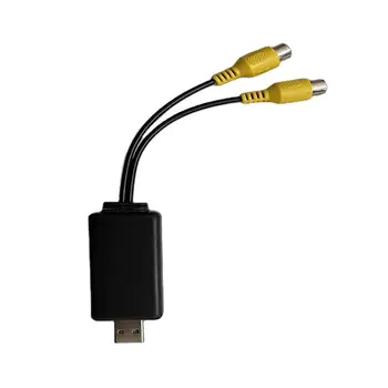 USB Адаптер-CVBS за автомобил на Android-радио, AV изход на облегалката за глава и тавана екран