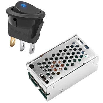 Usb За бързо зарядно устройство стъпка надолу модул 24 - /12 до 5, 5А 4-портов USB конвертор с 3 бр 12 В 20A кулисный led ключ