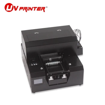 UV-плосък принтер формат А4, калъф за мобилен телефон, цветен модел, автоматично се впръсква преге, лак DTG с притежателя на бутилки