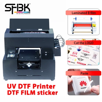 UV стикер за прехвърляне на DTF AB филм водоустойчив и устойчив на надраскване DTF принтер Безплатна машина за ламиниране Безплатна АБ фолио, Определени за премахване на мастило