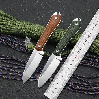 XS Нож с фиксирано острие 14C28N бельо дръжка за къмпинг, дърводелски работи, градина, многофункционален инструмент за лов