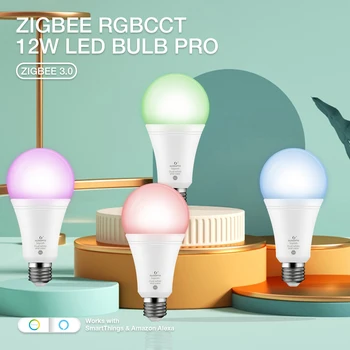 ZigBee 3,0 Gledopto RGB Промяна на Цвета на 12 W Led Крушка E27/E26 Pro Настройка на Яркостта За Декорация на Дома Приложение За Хол
