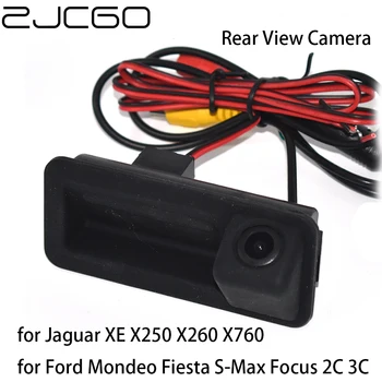 ZJCGO задната Камера за Обратно виждане с Дръжка на Багажника за Jaguar XE X250 X260 X760 за Ford Mondeo, Fiesta, S-Max, Focus 2C, 3C