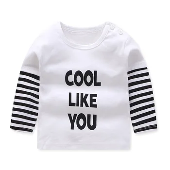 ZWY1866, ново записване, тениски за момичета и момчета, памучен модни дрехи за деца с принтом животни, сладки бебешки тениски, потници