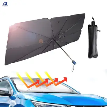 Авто сгъваем портативен козирка от слънцето, чадър, покриване на предното стъкло, козирка, защита от ултравиолетови лъчи, чадър от слънцето, аксесоари за интериора
