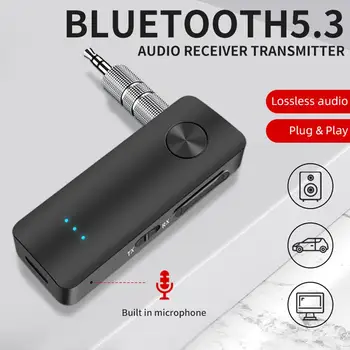 Автомобилен Bluetooth-съвместим приемник-предавател, безжичен аудиоадаптер 2 в 1, портативни, автомобилни комплекти 