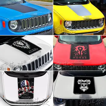Автомобилна стикер за Jeep Renegade, стикер на предния капак, оригинален стикер на предния капак, автомобили стикер Ренегат, персонални стикер на поръчка