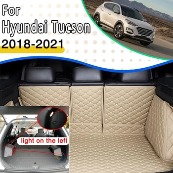 Автомобилни Постелки За Hyundai Tucson TL 2018 ~ 2022 Водоустойчив Автомобилни Постелки Acessorios Para Carro Задния Товарен Тава Подложка За Багажника Автомобилни Аксесоари