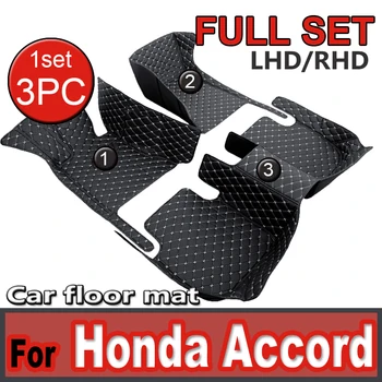 Автомобилни стелки за Honda Accord (10-то поколение. Негибридные) 2018-2021 2019 Потребителски автоматично накладки за краката Аксесоари за автомобилни мокети