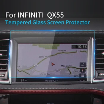 Автомобилни стикери, въздушна защитно фолио за екрана Carplay INFINITI QX55 2023, защитен слой от закалено стъкло, навигационна аксесоари