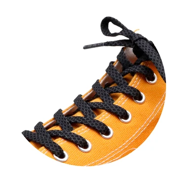 Аксесоари за обувки 7 мм, плоски черно-бели светлоотразителни шнурове, горни ремък, светещи в тъмното, леки обувки за поръчка на едро