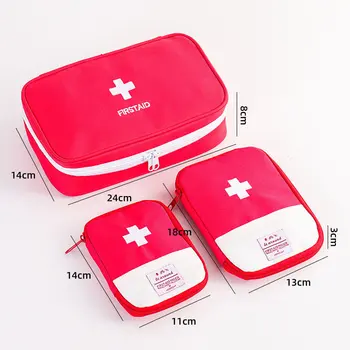 Аптечка за първа помощ за пътуване на открито, полезна мини чанта за съхранение на лекарства, чанта за оцеляване при извънредни ситуации, калъф за хапчета