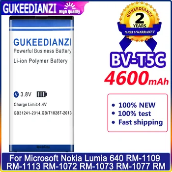 Батерия 4600 mah BV-T5C за Microsoft Nokia Lumia 640 RM-1109 RM-1113 RM-1072 RM-1073 RM-1077 RM BV T5C Lumia640 Bateria 