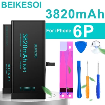 Батерия BEIKESOI за IPHONE, 6, 6S, 6P, 6SP 8, 8 PLUS С Безплатни Инструменти, Стикер bateria 