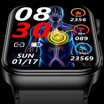 Безболезнен не-агресивни смарт часовници за измерване на нивото на захар в кръвта, мъжки лазерни часовници за лечение на кръвното налягане, спортни умни часовници, дамски часовници с глюкометром