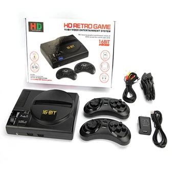 Безжична игрова конзола HD Retro TV за Genesis за MegaDrive, поддръжка на 16-битови игри, TF карта и касета