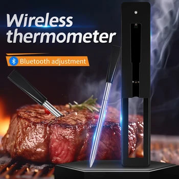 Безжичната сонда-термометър за месо за фурна, скара, барбекю, пържола, кухня, готвене, цифров умен Bluetooth-термометър, аксесоари