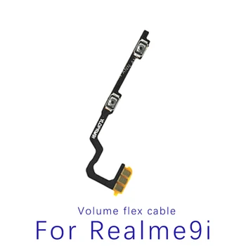 Бутони за регулиране на силата на звука на хранене Гъвкав кабел за Oppo Realme9 9i 9 Pro Страничните клавиши за сила на звука хранене Гъвкава лента Детайли мини-спусъка