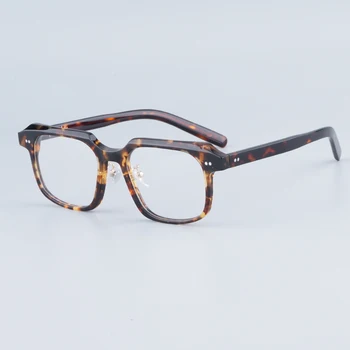 Висококачествен японски марка VECTOR-001 Кв. ацетатные рамки за очила за мъже и жени, модни очила за късогледство, ръчно изработени, предписани очила