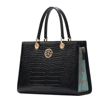 Висококачествена чанта от естествена кожа, чанти, луксозна с модерна дамска чанта от естествена телешка кожа, чанти-тоут за дамски чанти
